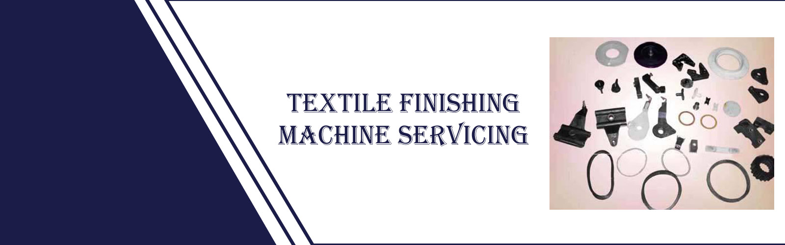 Textile finishing machine servicing